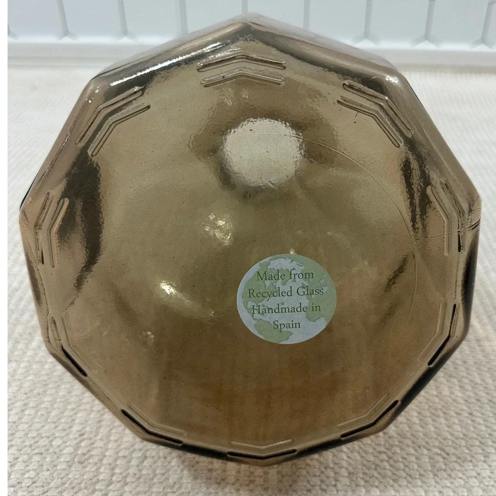 Handmade subtle brown smoky